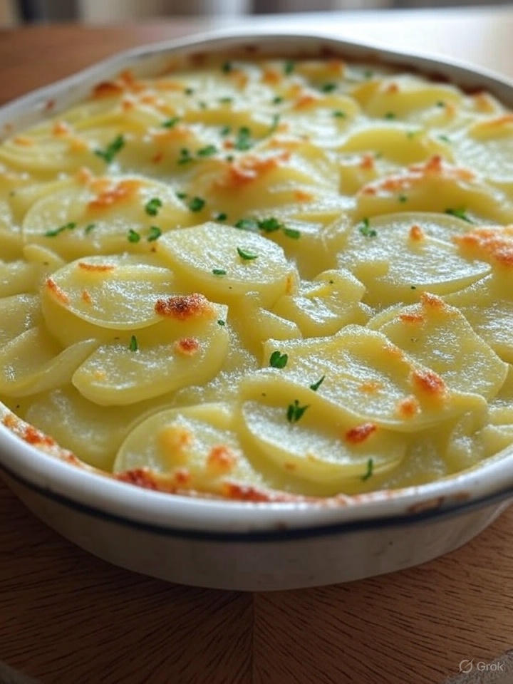 Zapiekanka ziemniaczana z porem i serem