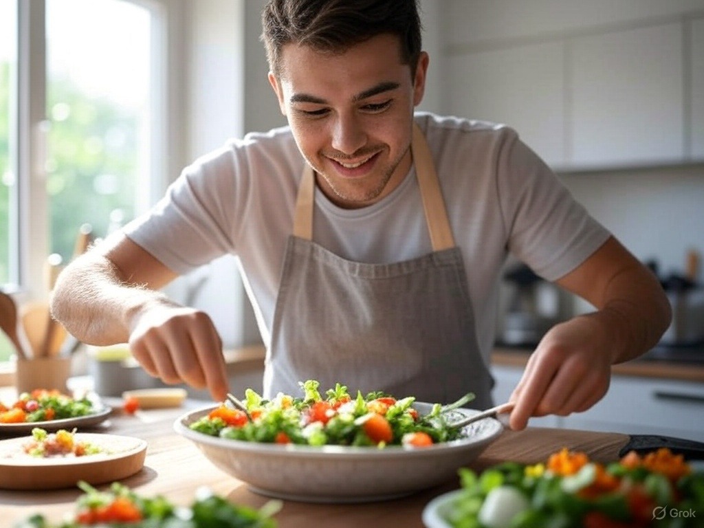 Mężczyzna w kuchni