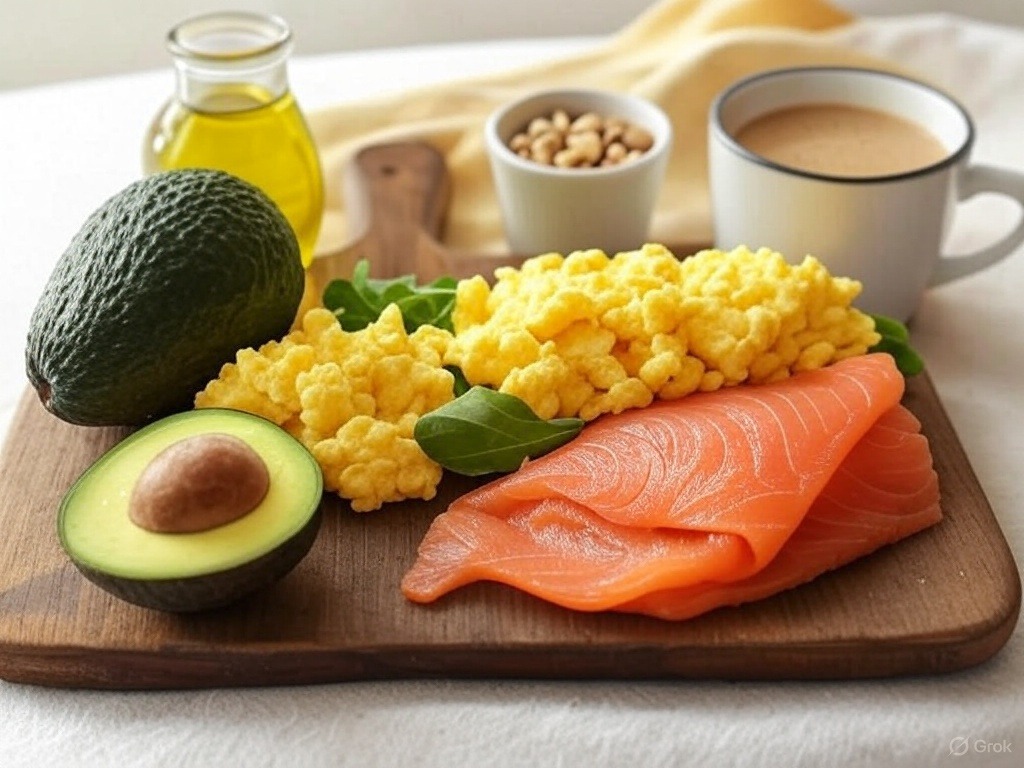 Jedzenie keta na desce