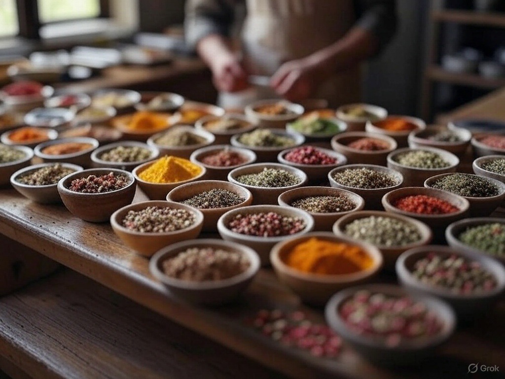 Zdjęcie pokazujące przyprawy w kuchni