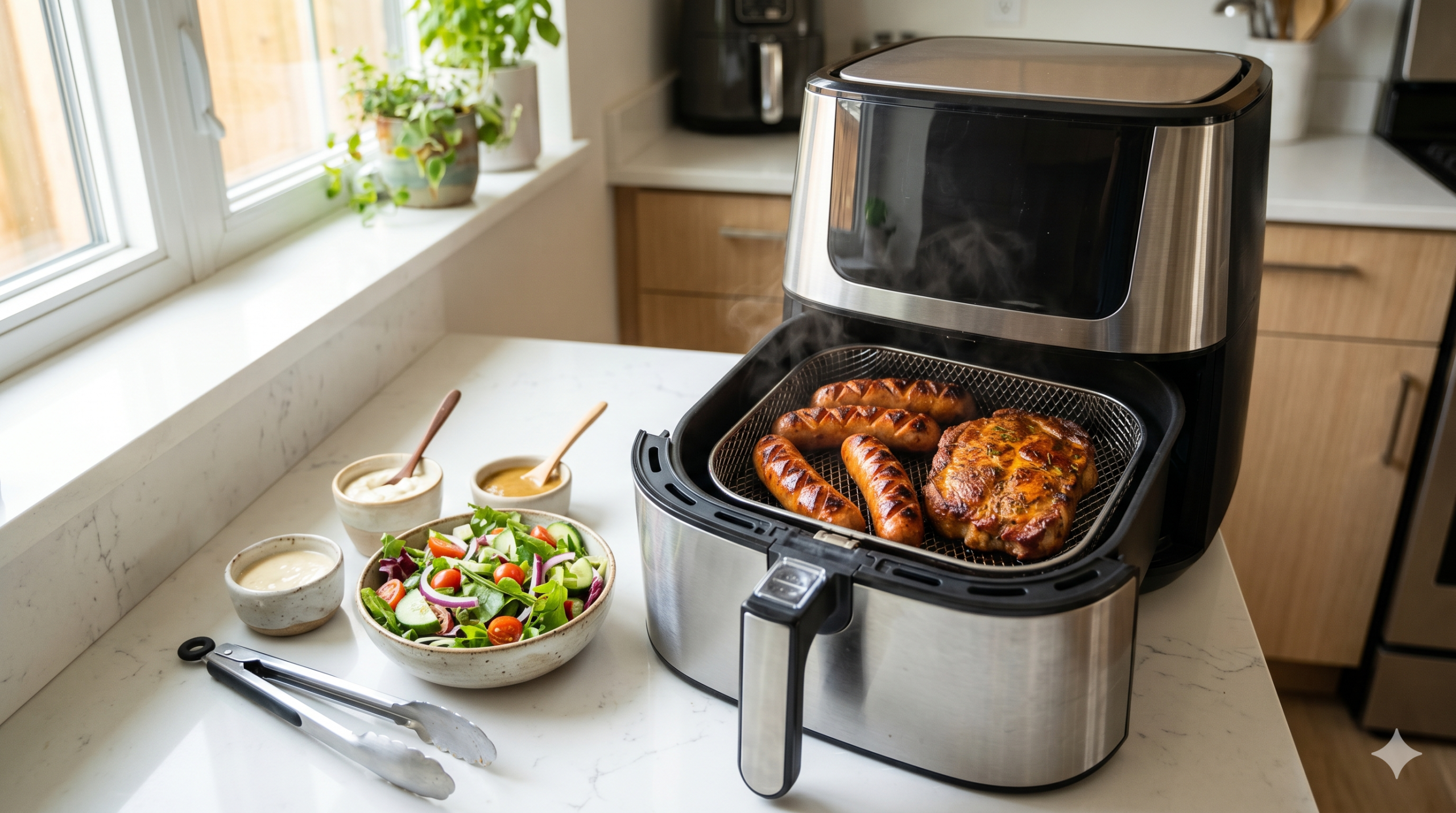 air fryer na blacie w kuchni