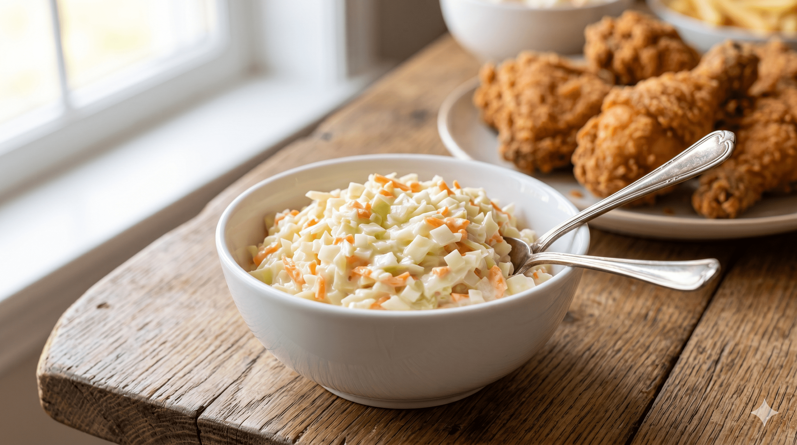 colesław na blacie kuchennym