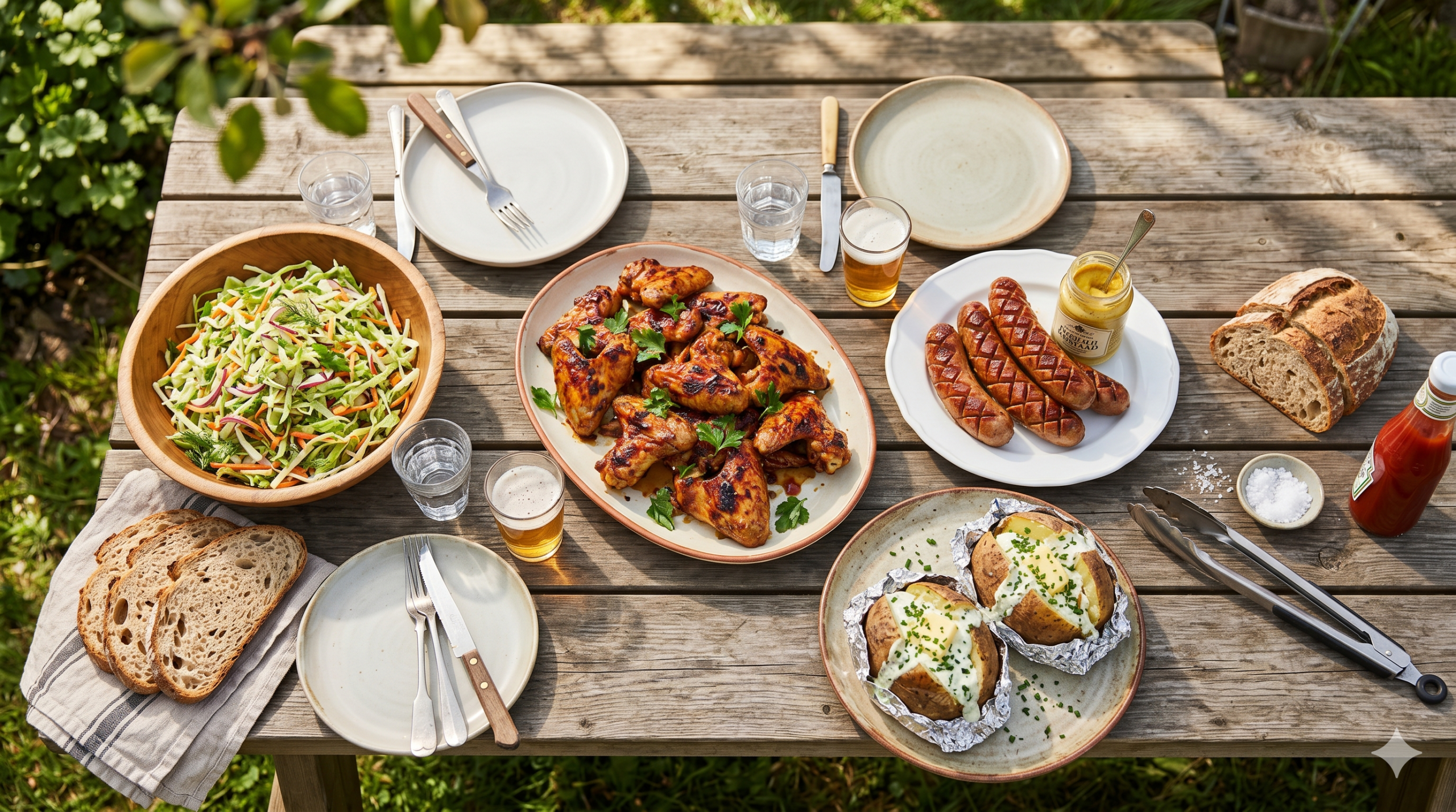 girll na stole ogrodowym