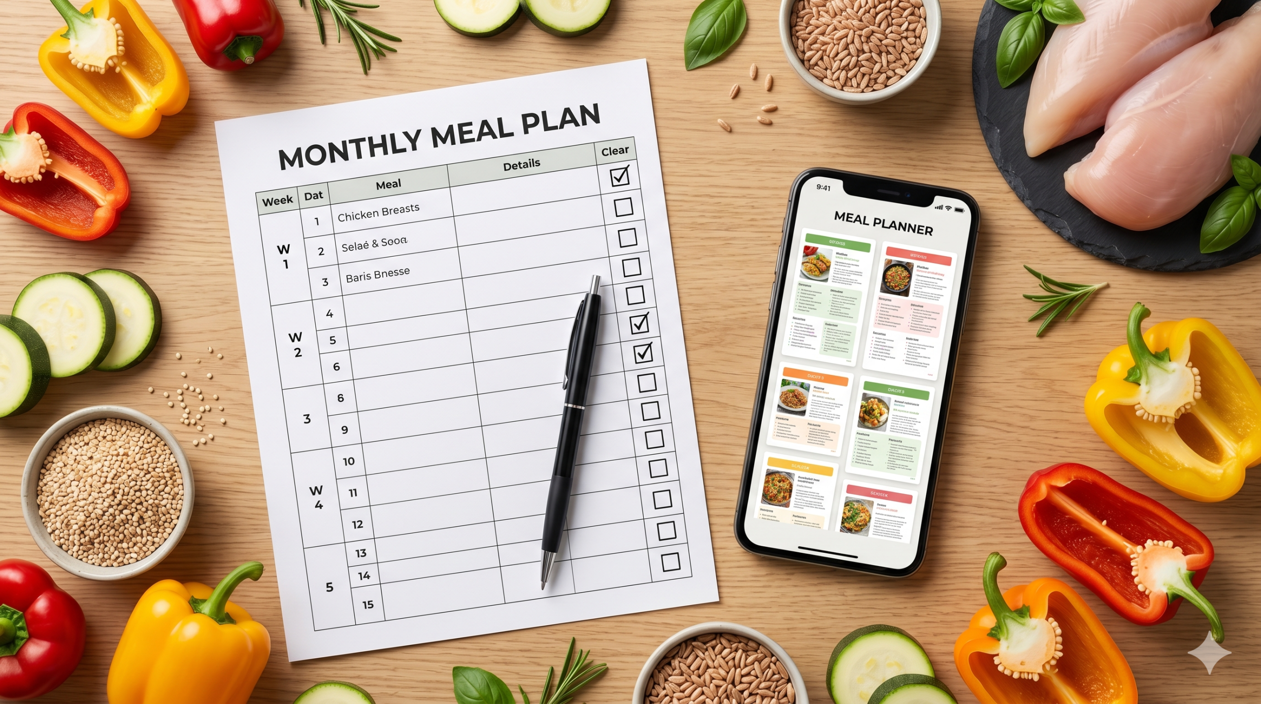 telefon i notes na blacie