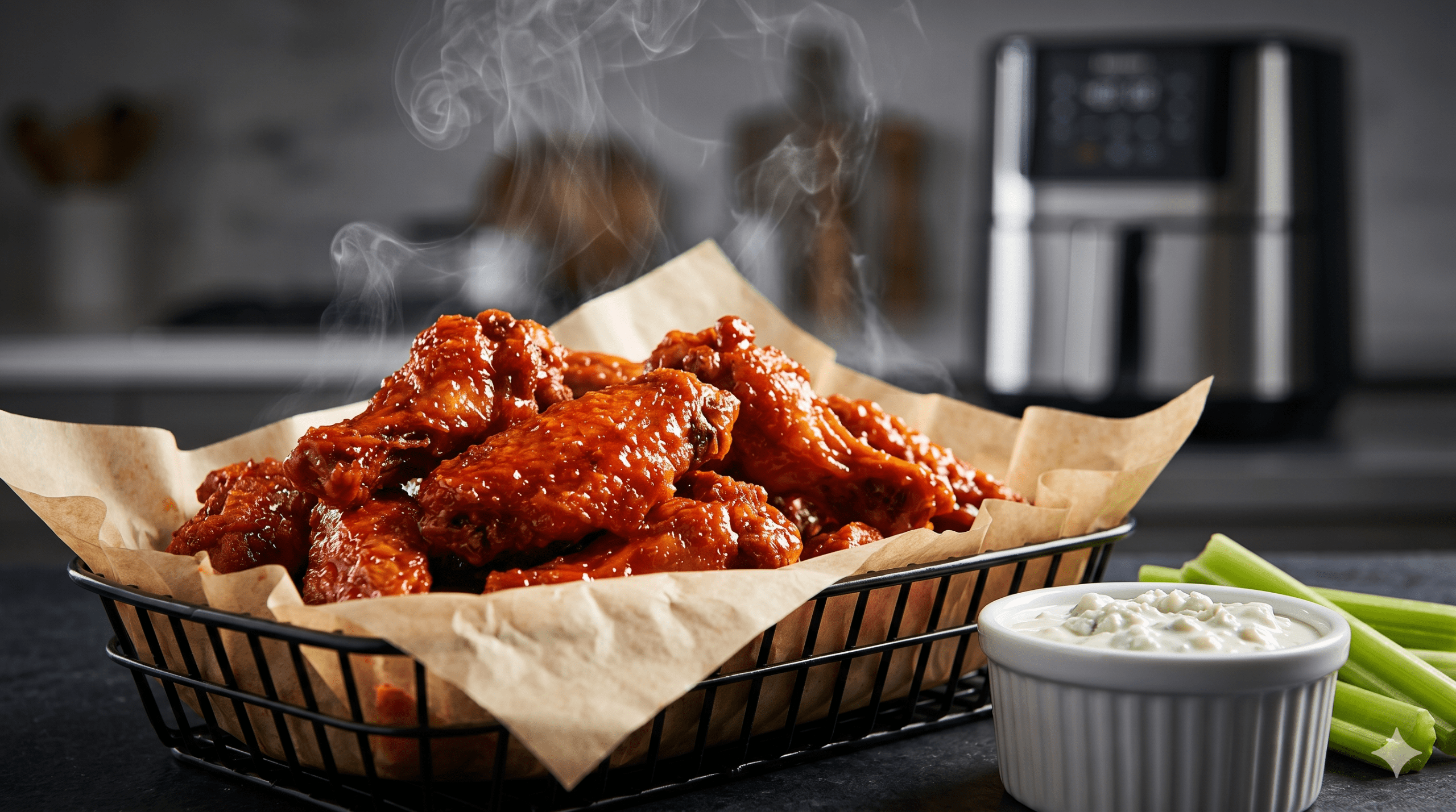 wingsy na blacie kuchnnym